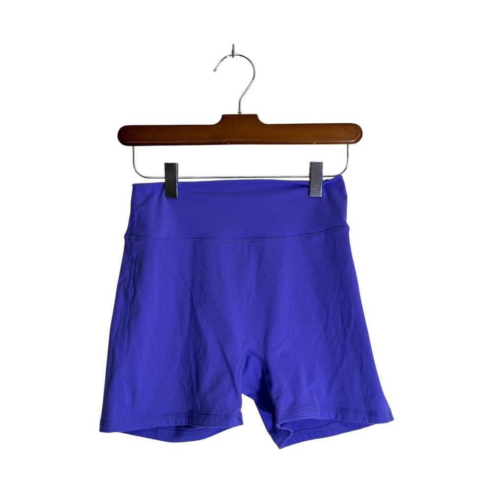 Buffbunny Collection Shorts Womens M Purple High Waist V-Back Athletic Biker